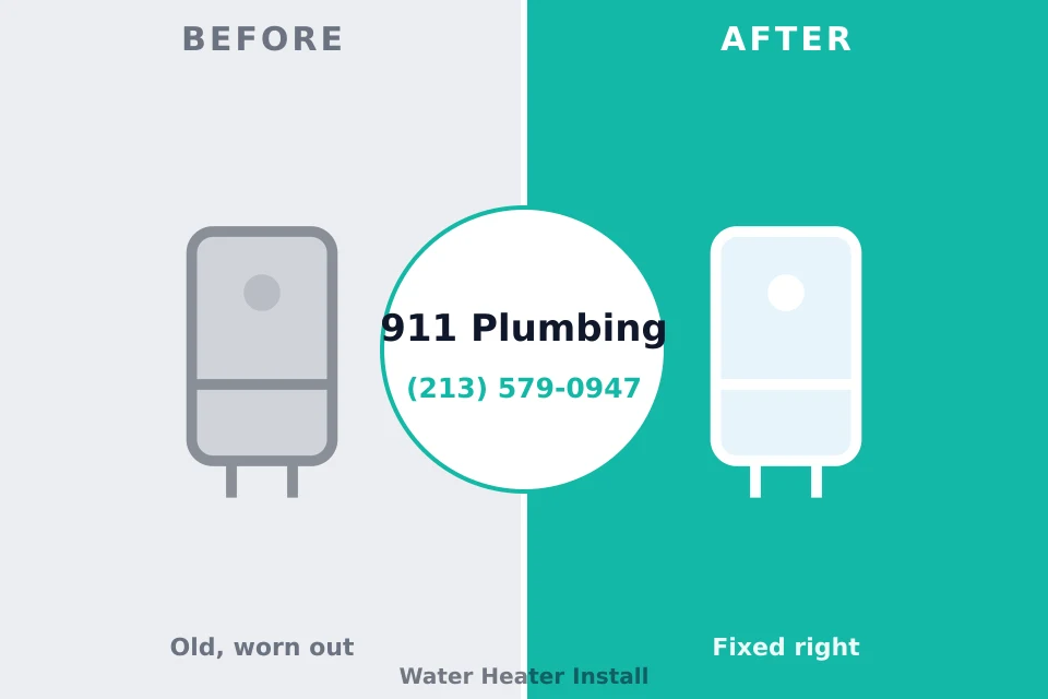 Before and after: plumbing repair Canyon Creek, TX